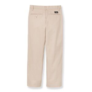 NWT Boy's Flynn & O'Hara Twill Uniform Pants Slacks Khaki Adjustable waist 4 4T